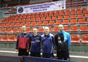 Policjanci z Podkarpacia zajęli II miejsce w Mistrzostwach Polski policjantów w tenisie stołowym