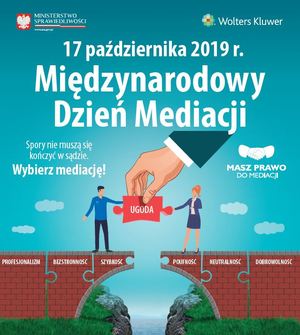 Plakat - Międzynarodowy Dzień Mediacji 2019
