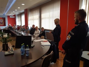 Profilaktyczne spotkanie z podopiecznymi Powiatowego Centrum Pomocy Rodzinie w Krośnie.