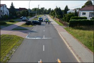 Wypadek drogowy w Gorzycach