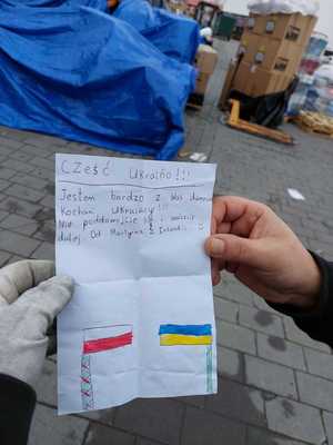 List od dziecka dla Ukrainy