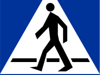 Znak drogowy D-6 przejście dla pieszych