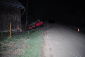 Wypadek w miejscowości Korniaktów Płd.