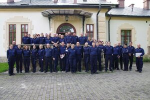 Policjanci biorący udział w seminarium szkoleniowym