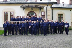 Policjanci biorący udział w seminarium szkoleniowym
