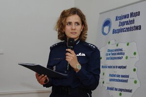 Policjanci biorący udział w seminarium szkoleniowym