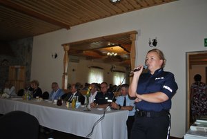 Spotkanie sołtysów - prelekcja policji