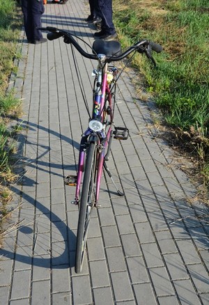 Rower, który brał udział w wypadku.