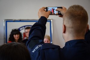 Policjanci podczas uroczystego ślubowania