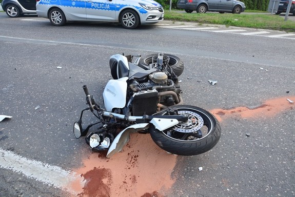 Uszkodzenia powypadkowe motocykla