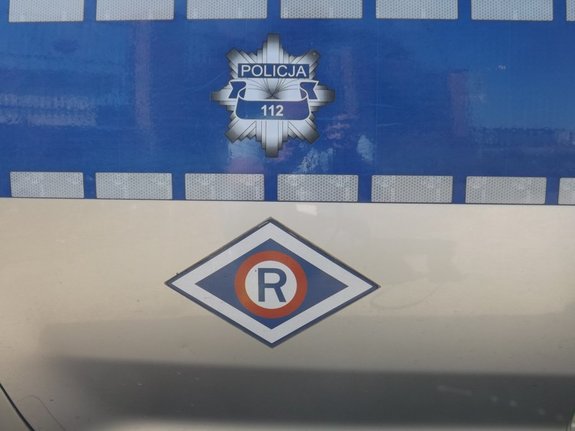 Logo policji i ruchu drogowego