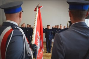 Ślubowanie nowych policjantów w auli Komendy Wojewódzkiej Policji