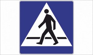 Znak drogowy przejście dla pieszych
