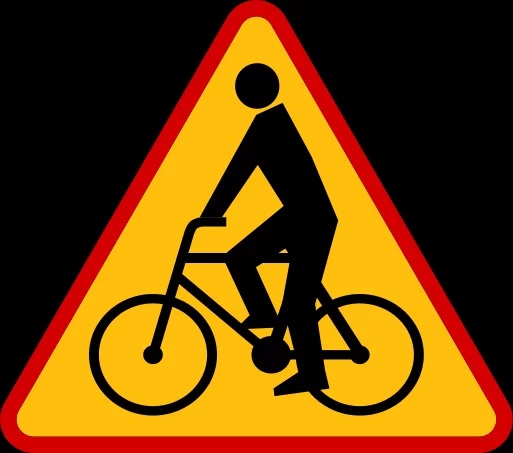 Znak drogowy rowerzysci