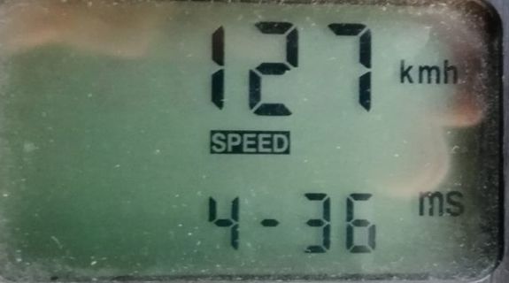 Zdjęcie pomiaru przekroczenia prędkości