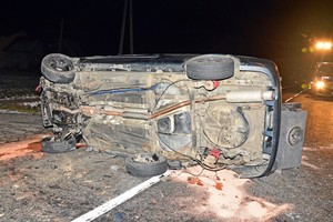 Wypadek drogowy w Pustynach