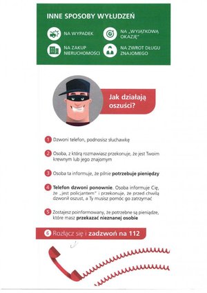 Plakaty dot. Oszustw na wnuczka