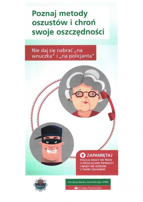 Kampania dot. bezpieczeństwa seniorów - ulotki