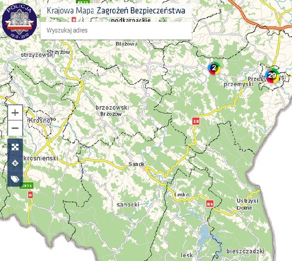 Mapa Zagrożeń