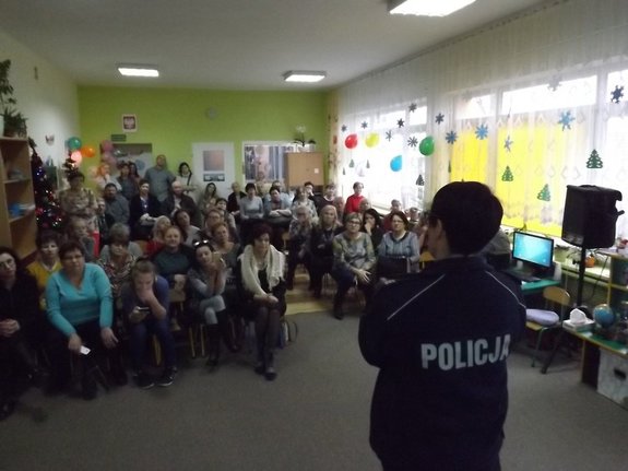 Spotkanie policjantów z seniorami.