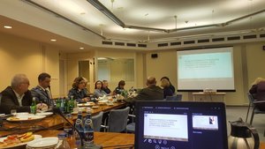 Policjanci na posiedzeniu zespołu w Kancelarii Premiera