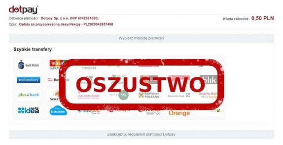 Ostrzeżenie przed oszustami