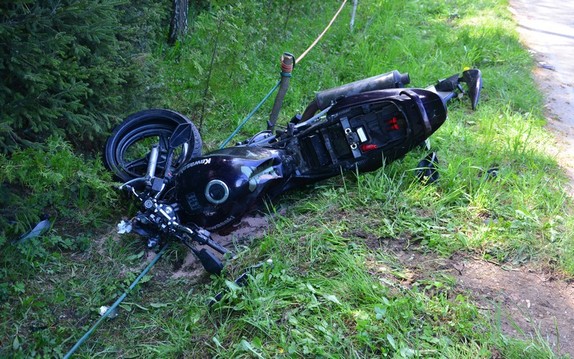 uszkodzenia powypadkowe motocykla w Węglówce