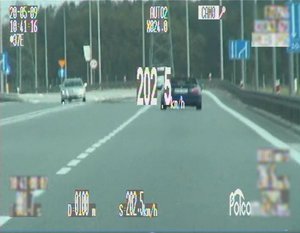 Pomiar prędkości z policyjnego wideorejestratora