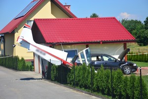 miejsce wypadku lotniczego w Krośnie