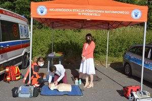 trzy zdjęcia z działań Road Safety Days