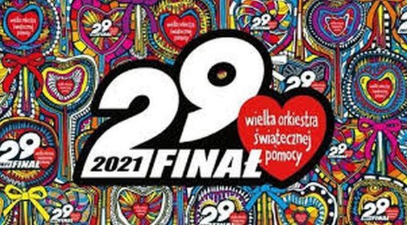 Grafika przedstawiająca logo 29 finału Wielkiej Orkiestry Świątecznej Pomocy.