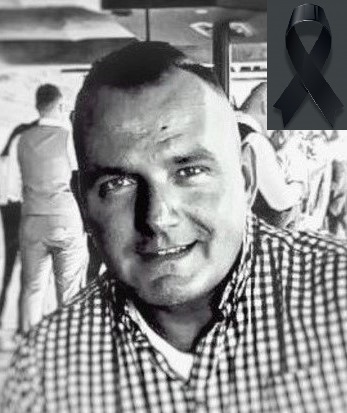 1. Zdjęcie czarno- białe przedstawia f-sza policji mł. asp. Michała Kędzierskiego który zginął podczas wykonywania obowiązków służbowych w Raciborzu.