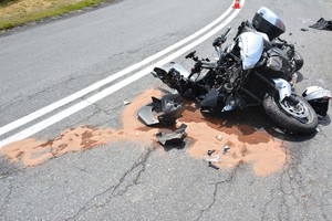 Uszkodzenia powypadkowe motocykla