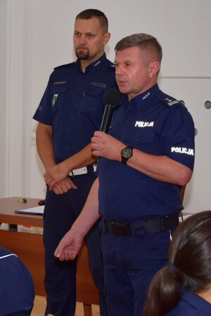 Policjanci podczas szkolenia