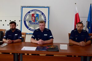 Policjanci podczas szkolenia