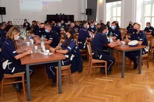 Policjanci podczas szkolenia