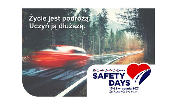 samochód i napis Roadpol Safety Days