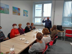 Spotkanie  w szkole w Gorzycach.