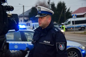 Policyjne kontrole stanu trzeźwości kierowców, podczas akcji - Trzeźwy poranek