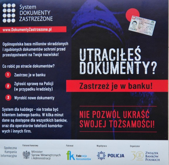 infografika z hasłem kampanii dokumenty zastrzeżone