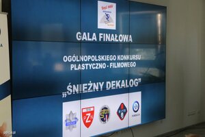 Napis finał konkursu "Śnieżny dekalog"