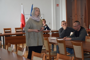 uczestnicy szkolenia w auli Komendy Wojewódzkiej Policji w Rzeszowie