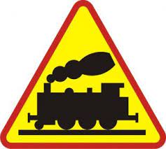 znak informyjący o przejeździe kolejowym