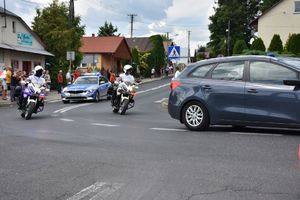 Policyjne motocykle na drodze