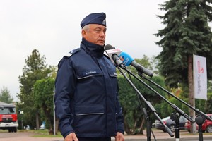 Briefing prasowy z udziałem komendanta wojewódzkiego policji w Rzeszowie