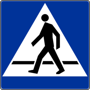 znak przejście dla pieszych