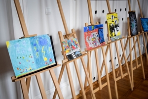 Nagrodzeni w konkursie podczas uroczystego wręczenia nagród.