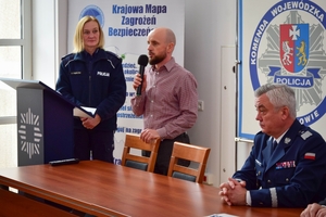 Nagrodzeni w konkursie podczas uroczystego wręczenia nagród.