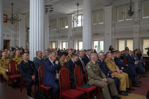Uczestnicy konferencji w Sali Kolumnowej Podkarpackiego Urzędu Wojewódzkiego