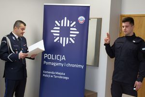 Nowy funkcjonariusz w szeregach tarnobrzeskich policjantów.